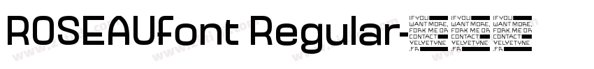 ROSEAUfont Regular字体转换
